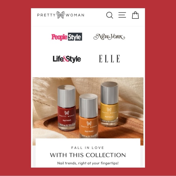 PRETTY WOMAN NYC Nail Pôlish in HOT DATE (Red)- Full Size, Brand New in Box! - Picture 7 of 16